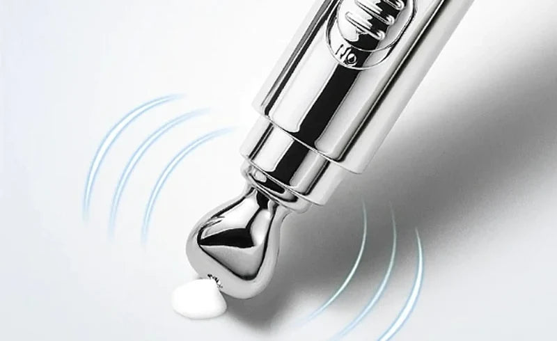 Metal roller tip of the Hexapeptide Roller Eye Cream