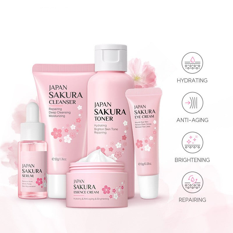 Cherry Blossom 5-Piece Skincare Gift Set