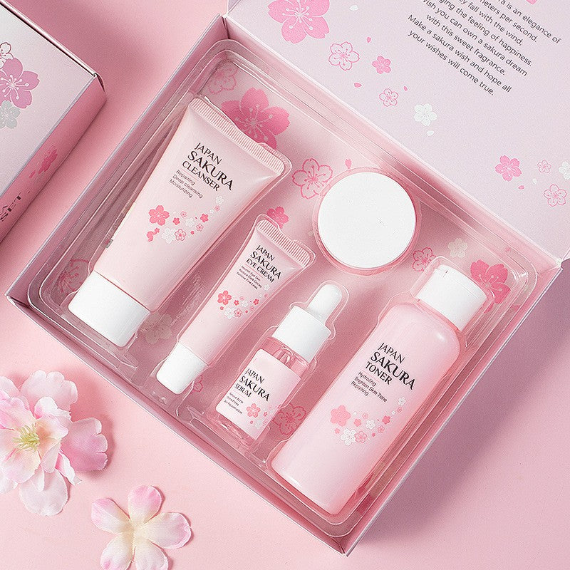 Cherry Blossom 5-Piece Skincare Gift Set
