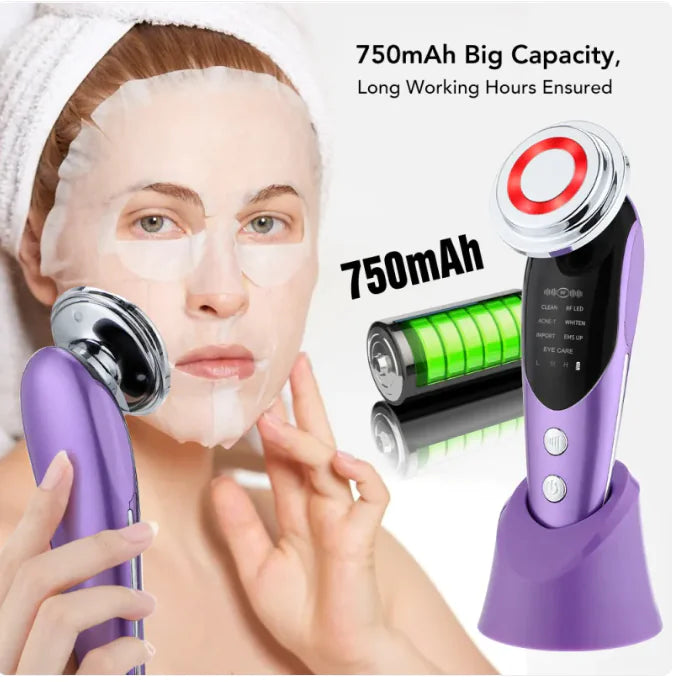 Color light glow massager with 750mAh rechargeable battery