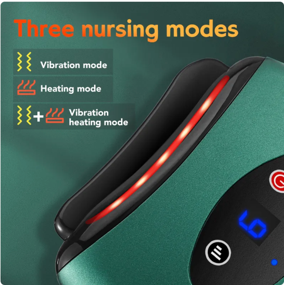 Three modes: vibration, warmth, or both