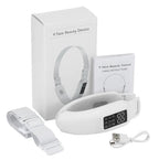 RejuvaRay Glow Jawline Massager with strap, charging cable and box